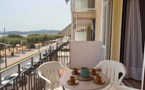 Aubí: Blue, Balcony, Handrail, Apartment, Fence, Sea, Resort, Condominium, Swimming Pool, Hotel