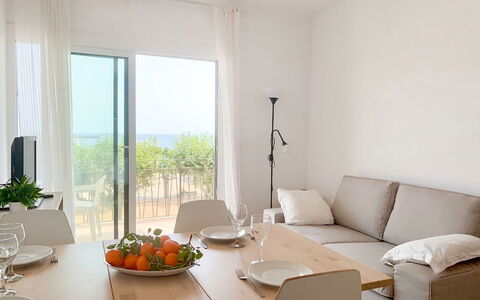 Aubí: Blue, Balcony, Handrail, Apartment, Fence, Sea, Resort, Condominium, Swimming Pool, Hotel