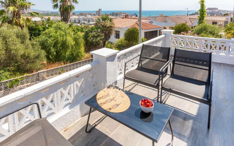 Alondras: Blue, Balcony, Handrail, Apartment, Fence, Sea, Resort, Condominium, Swimming Pool, Hotel