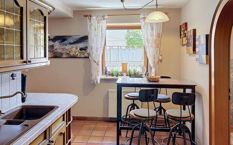 Janike: Furniture, Interior Design, Kitchen, Countertop, Wood, Cabinetry, Flooring, Lighting, Light Fixture, Room