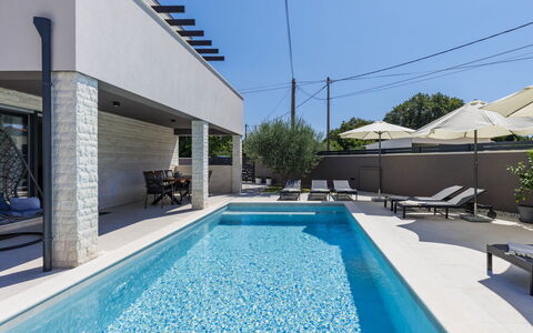 Laluma: Swimming Pool, Resort, Outdoor Furniture, Composite Material, Shade, Eco Hotel, Tile, Sunlounger, Villa, Concrete