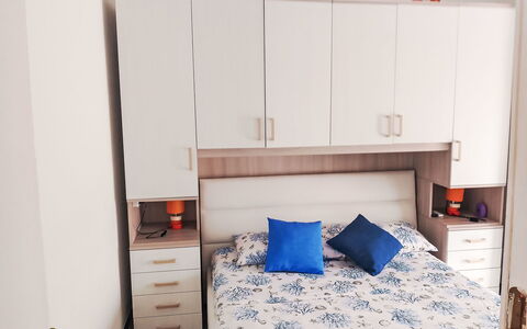 Onda Blu House: Furniture, Interior Design, Wood, Bedroom, Flooring, Floor, Room, Bed, Cabinetry, Drawer