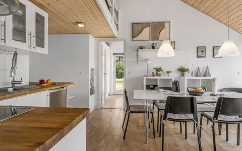 Tuva - 3.5Km from the Sea: Flooring, Furniture, Interior Design, Wood, Ceiling, Kitchen & Dining Room Table, Floor, Kitchen, Light Fixture, Wood Flooring