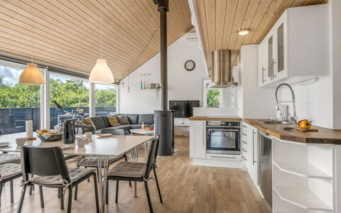 Tuva - 3.5Km from the Sea: Interior Design, Flooring, Wood, Furniture, Ceiling, Floor, Wood Flooring, Kitchen, Kitchen & Dining Room Table, Chair