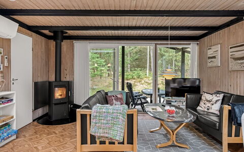 Hardina - 1Km from the Sea: Furniture, Interior Design, Flooring, Wood, Floor, Ceiling, Living Room, Room, Wood Flooring, Chair
