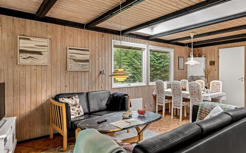 Hardina - 1Km from the Sea: Wood, Interior Design, Ceiling, Flooring, Floor, Furniture, Room, Home, Couch, Living Room