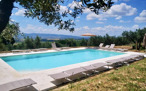 Villa Santa Chiara: Swimming Pool, Resort, Outdoor Furniture, Eco Hotel, Estate, Sunlounger, Hacienda, Shade, Villa, Landscaping