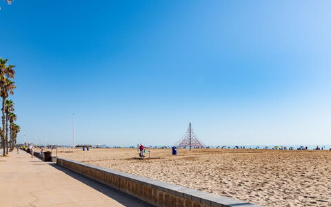 Mare Nostrum: Sky, Blue, Daytime, Horizon, Beach, Sand, Shore, Coast, Walkway, Vacation