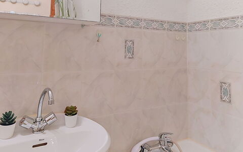 Les Grandes Aiguilles: Plumbing Fixture, Bathroom, Sink, Tap, Flooring, Interior Design, Bathroom Sink, Plumbing, Floor, Tile