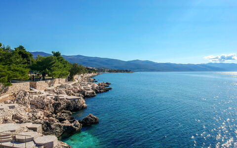 Novi Vinodolski 310: Blue, Water, Body Of Water, Mountainous Landforms, Coast, Coastal And Oceanic Landforms, Sea, Mountain, Hill, Headland