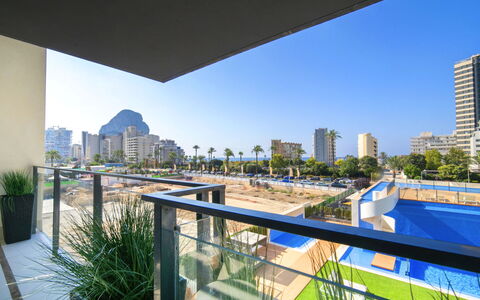 Arenal Beach: Daytime, Building, Skyscraper, Urban Area, City, Metropolitan Area, Apartment, Condominium, Residential Area