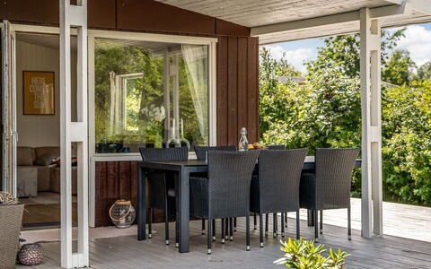 Ulli - 350M from the Sea: Furniture, Wood, Porch, Flooring, Chair, Ceiling, Floor, Interior Design, Kitchen & Dining Room Table, Table