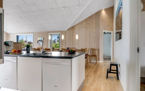 Arsi - 350M from the Sea: Kitchen, Wood, Ceiling, Interior Design, Flooring, Countertop, Furniture, Light Fixture, Kitchen & Dining Room Table, Home