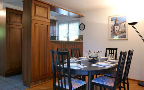 Casa Alenzino: Furniture, Interior Design, Wood, Flooring, Kitchen & Dining Room Table, Table, Ceiling, Dining Room, Chair, Floor