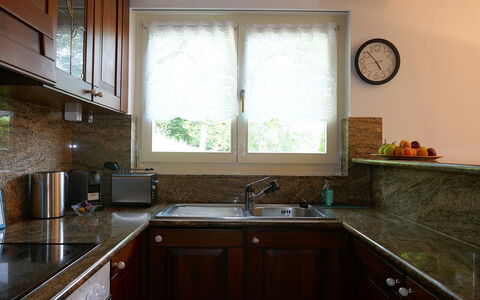 Casa Alenzino: Kitchen, Countertop, Kitchen Sink, Kitchen Appliance, Cabinetry, Interior Design, Wood, Plumbing Fixture, Sink, Furniture