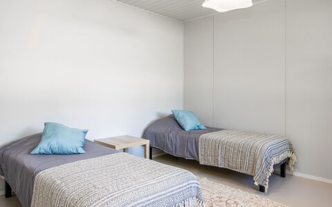 Heinävesi Homes D1: Floor, Flooring, Interior Design, Wall, Wood, Ceiling, Bedroom, Room, Lighting, Furniture