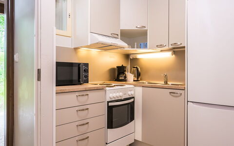 Heinävesi Homes D8: Kitchen Appliance, Kitchen, Major Appliance, Interior Design, Countertop, Furniture, Cabinetry, Wood, Flooring, Room