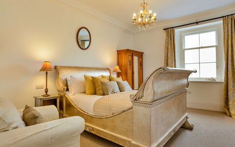Alexander House: Interior Design, Bedroom, Wood, Bed, Ceiling, Furniture, Flooring, Floor, Lighting, Bed Sheet