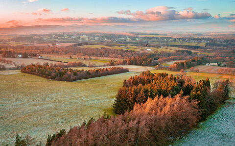 Alexander House: Natural Landscape, Plain, Landscape, Aerial Photography, Field, Plantation, Prairie, Autumn, Evening