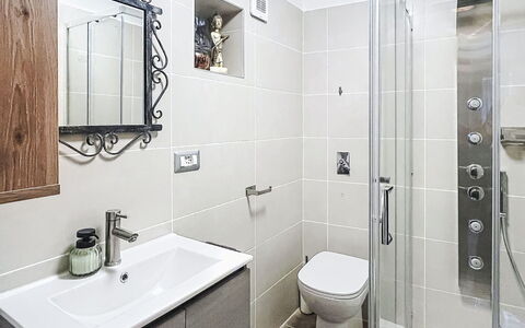 Bluhome: Bathroom, Plumbing Fixture, Interior Design, Toilet, Sink, Flooring, Bathroom Sink, Tap, Bathroom Cabinet, Floor