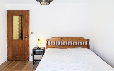 Bluhome: Bed, Bedroom, Furniture, Wall, Bedding, Interior Design, Wood, Bed Sheet, Floor, Flooring