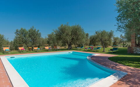 Casa Torrione 14: Hacienda, Estate, Swimming Pool, Lawn, Farmhouse, Yard, Villa, Resort, Backyard