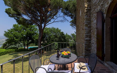 Torre di Paciano 10+2: Outdoor Furniture, Landscaping, Backyard, Fence, Balcony, Eco Hotel, Outdoor Table