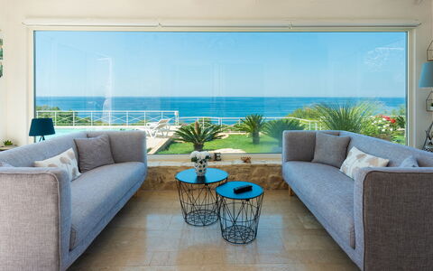 Tenuta Scialandre 10: Furniture, Blue, Couch, Interior Design, Floor, Flooring, Table, Living Room, Apartment