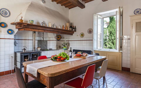 Villa Lemura 16+4: Furniture, Interior Design, Flooring, Kitchen, Wood, Countertop, Cabinetry, Floor, Home, Room