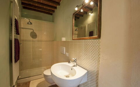 Buca delle Fate 8: Bathroom, Bathroom Sink, Plumbing Fixture, Wall, Flooring, Floor, Interior Design, Wood, Sink, Tap