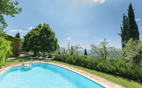 Le Volpaie 6+1: Garden, Swimming Pool, Eco Hotel, Landscaping, Estate, Lawn, Yard, Larch, Evergreen