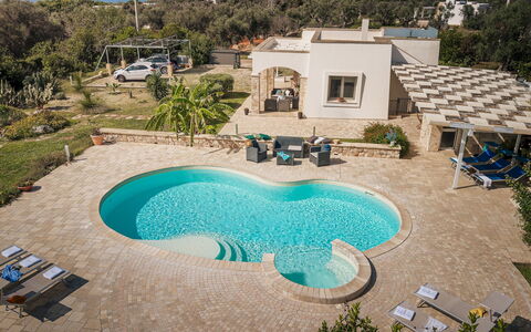 Villa Sanssouci 8: Swimming Pool, Blue, Outdoor Furniture, Resort, Umbrella, Composite Material, Leisure, Shade, Eco Hotel, Estate