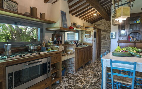 Campodalto 8: Wall, Furniture, Wood, Kitchen, Home, House, Interior Design, Countertop, Door, Cabinetry