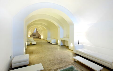 Villa Capozza 18+2: Interior Design, Flooring, Floor, Lighting, Furniture, Ceiling, Couch, Living Room, Design