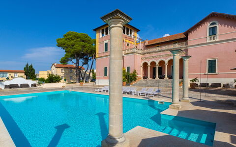 Villa Capozza 18+2: Facade, Estate, Swimming Pool, Hacienda, Mansion, Villa, Hotel, Balcony, Resort