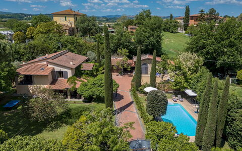 Villa Joy 6: Tree, Residential Area, House, Roof, Neighbourhood, Landscape, Shrub, Home, Bird'S-Eye View, Land Lot