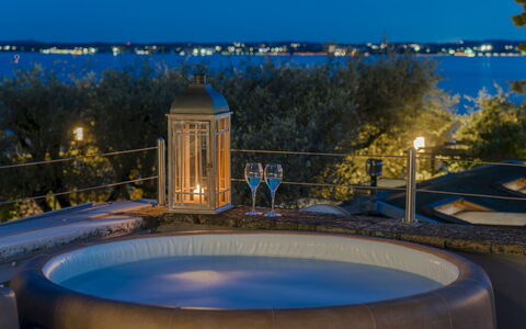 Arcimboldo House 2+2: Water, Swimming Pool, Resort, Outdoor Furniture, Eco Hotel, Night, Dusk, Bathtub, Chair