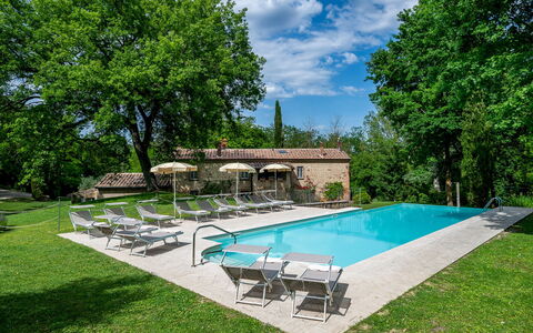Il Molinaccio 14+2: Swimming Pool, Outdoor Furniture, Furniture, Estate, Resort, Backyard, Hacienda, Garden, Shade, Farmhouse