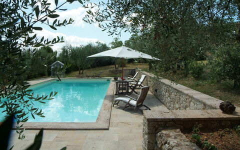Villa Angelini 14+7: Swimming Pool, Estate, Water Feature, Flagstone, Hacienda, Resort, Garden, Outdoor Furniture, Landscaping, Backyard
