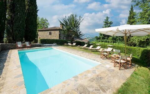 Crognole 6: Swimming Pool, Hacienda, Villa, Eco Hotel, Farmhouse, Resort, Backyard, Water Feature, Tile, Courtyard