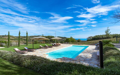Borgo da Monte 8: Blue, Land Lot, Landscaping, Garden, Walkway, Swimming Pool, Eco Hotel, Outdoor Furniture, Plantation