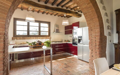 Bossoncina 8+1: Furniture, Interior Design, Flooring, Wall, Kitchen, Wood, Ceiling, Floor, Chair, Room