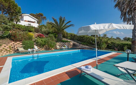 Ripari di Giobbe 6+2: Blue, Swimming Pool, Resort, Eco Hotel, Outdoor Furniture, Shade, Sunlounger, Hotel, Landscaping, Garden