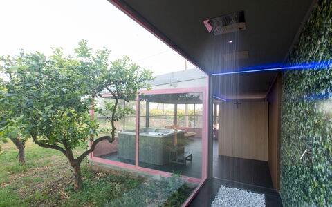 Il Giardino dei Limoni 8: Architecture, Garden, Shade, Landscaping, Natural Material, Backyard, Design, Yard, Daylighting, Eco Hotel