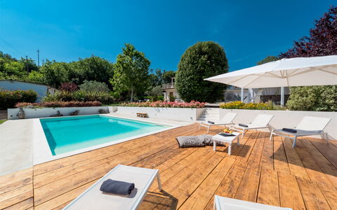 Casa Angela 6: Swimming Pool, Resort, Garden, Outdoor Furniture, Eco Hotel, Landscaping, Water Feature, Umbrella, Shade, Design