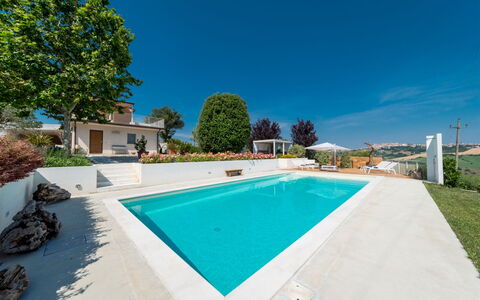 Casa Angela 6: Blue, Swimming Pool, Estate, Garden, Resort, Landscaping, Hacienda, Villa, Shade, Eco Hotel