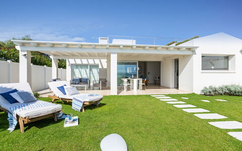Villa Amar 4: Home, Estate, Porch, Garden, Outdoor Furniture, Shade, Outdoor Structure, Landscaping, Chair, Pergola