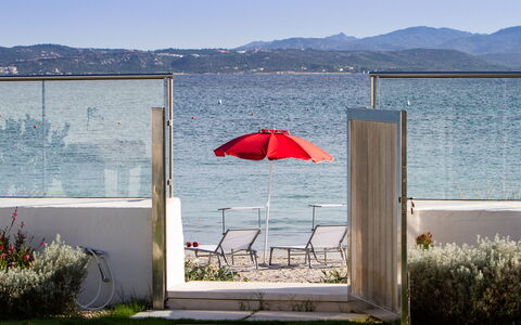 Villa Amar 4: Sea, Coastal And Oceanic Landforms, Coast, Ocean, Outdoor Furniture, Beach, Shore, Shade, Tropics, Umbrella