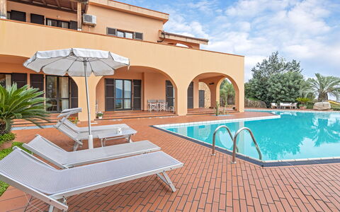 Villa Elda 6: Swimming Pool, Resort, Outdoor Furniture, Eco Hotel, Hacienda, Hotel, Villa, Chair, Resort Town