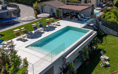 Villa Elena 9+1: Swimming Pool, Resort, Leisure, Outdoor Furniture, Composite Material, Eco Hotel, Umbrella, Recreation, Thermae, Water Feature